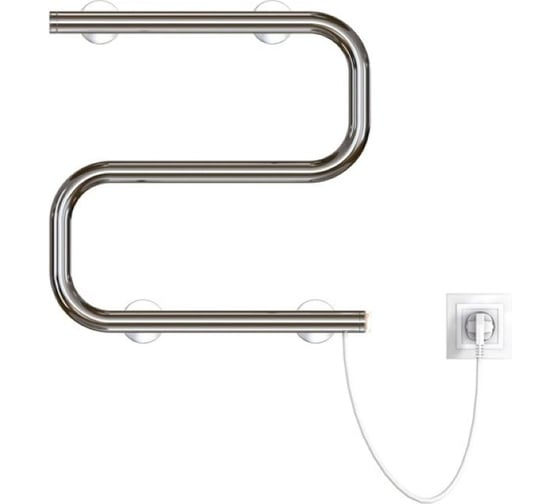 Изображение товара Полотенцесушитель MIXLINE SIMPLE S 40x40 кнопочный выкл, 100 Вт 556794