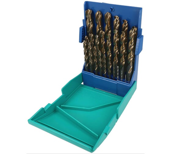 Изображение товара Набор свёрл по металлу Heller HSS-G Turbo O1/15/2…12/125/13 (25 пр) TD28707