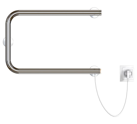 Изображение товара Электрический полотенцесушитель Zox П 32x50 кнопочный выкл, 107 Вт 541711