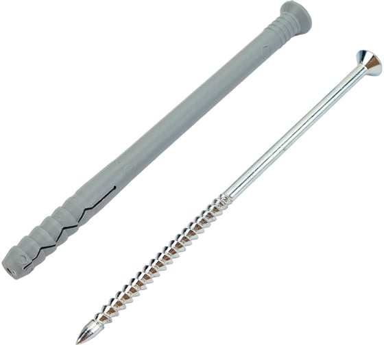 Изображение товара Дюбель-гвоздь Daxmer 8х120 потайная манжета, полипропилен 50 шт 00000346741