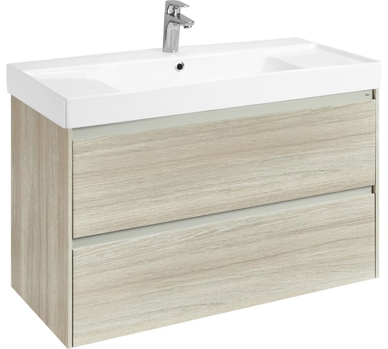 Изображение товара Тумба под раковину Roca Ona модуль 2 ящика 1000 светлый дуб, 2 ящика, A857616512