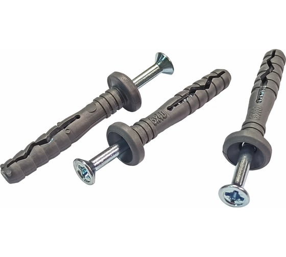 Изображение товара Дюбель-гвоздь Daxmer 6х40 гриб, полипропилен 200 шт 00000333560