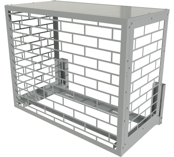 Изображение товара Корзина для кондиционера АрсеналЪ Кладка, 1065x1300x728, центральная и две боковые панели с прямой крышей КС-31-1300-К