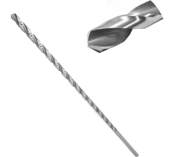 Изображение товара Сверло 10x420x600 А1 Р6М5 ц/х сверхдлинное Beltools ri.163.1143