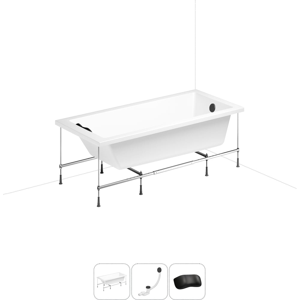 Изображение товара Акриловая ванна Lavinia Boho Element 20220879R 4 в 1 белая