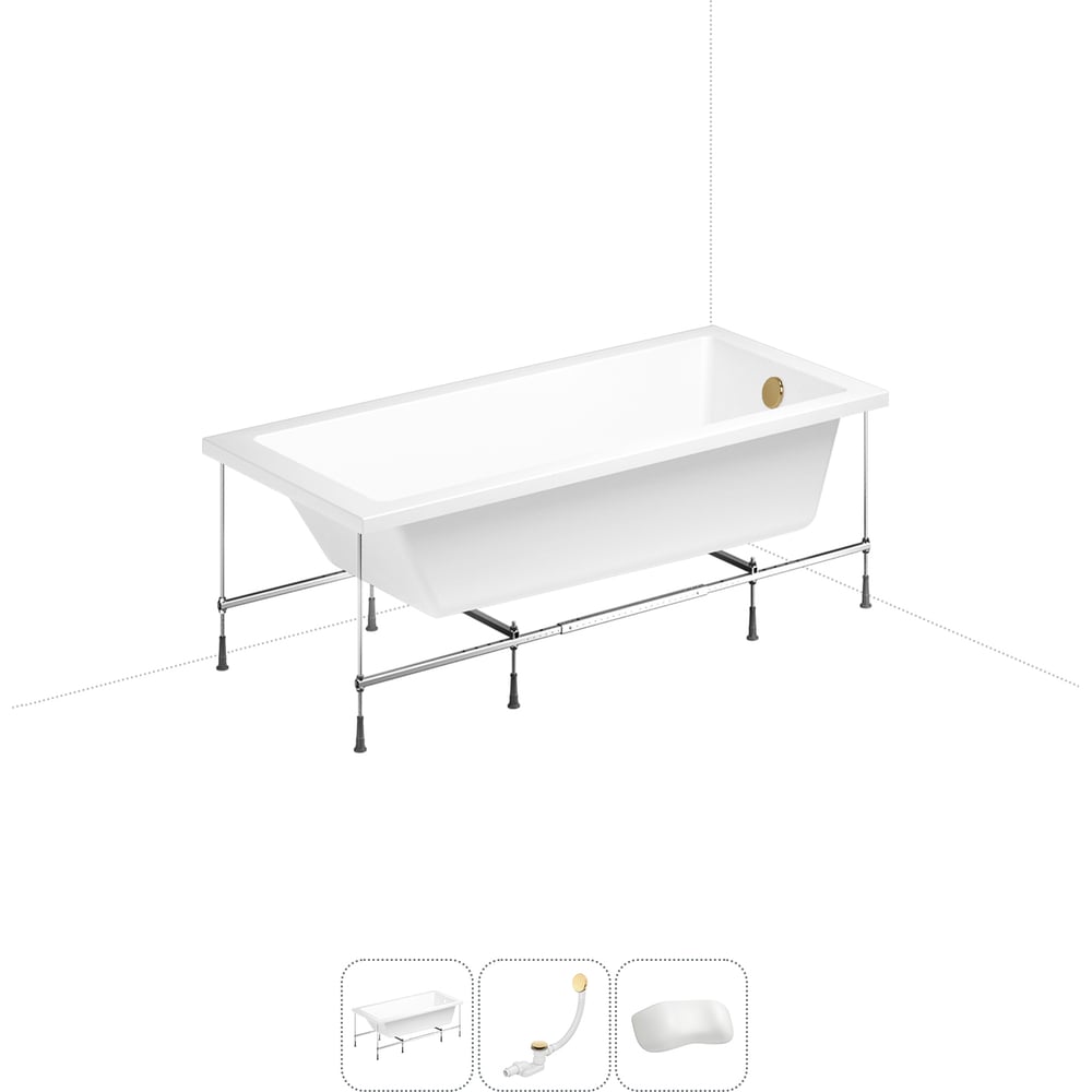 Изображение товара Акриловая ванна Lavinia Boho Catani 20220920R 4 в 1 белая