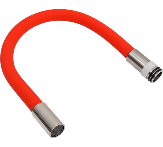 Изображение товара Гибкий излив OUTE размер гайки 3/4, наружняя резьба, из нержавеющей стали, цвет красный M7170L-8