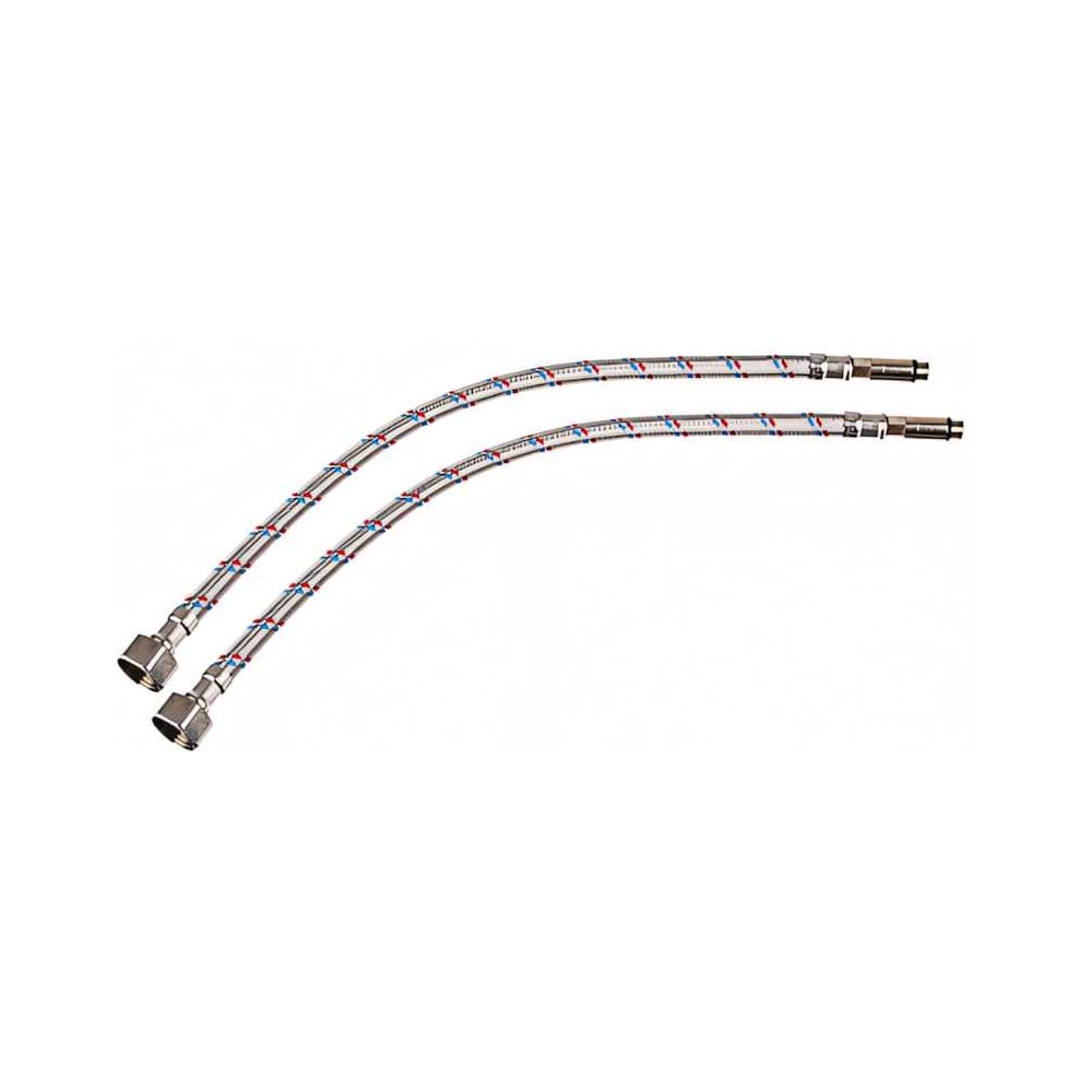 Изображение товара Подводка гибкая для смесителя  FRESSO Г1/2", М10, 40 см, 2 шт 573-235