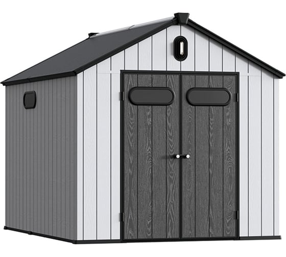 Изображение товара Сарай пластиковый TOOMAX Black Fox Summit 8x10 (7,4 м2) серый/антрацит DBBPA0810H239/1