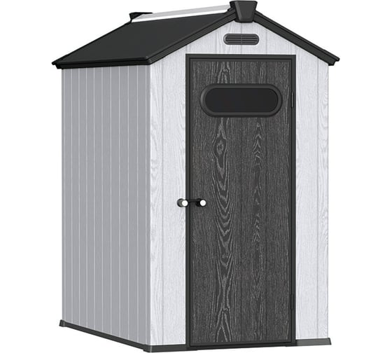 Изображение товара Сарай пластиковый TOOMAX Black Fox Summit 4x6 (2,3 м2) серый/антрацит DBBPA0406H204/1