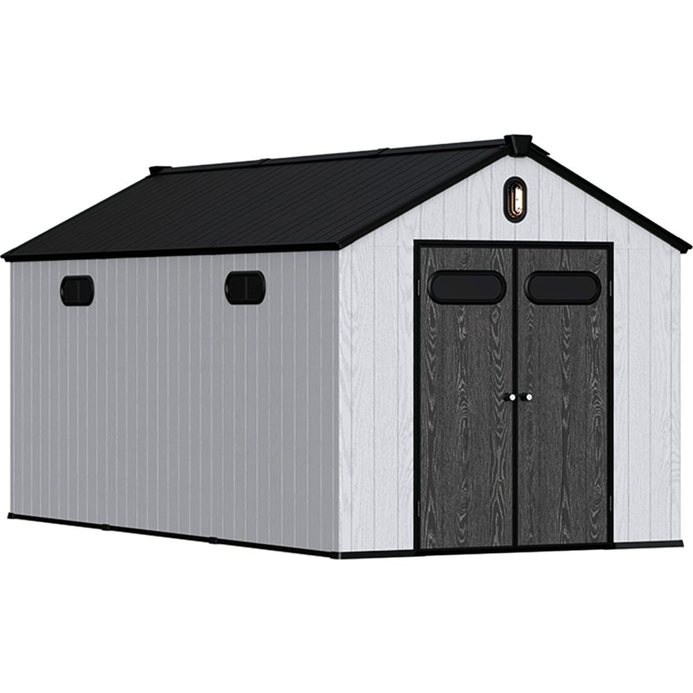 Изображение товара Пластиковый сарай TOOMAX Black Fox Summit 8x16 11,5 м2 серый/антарцит