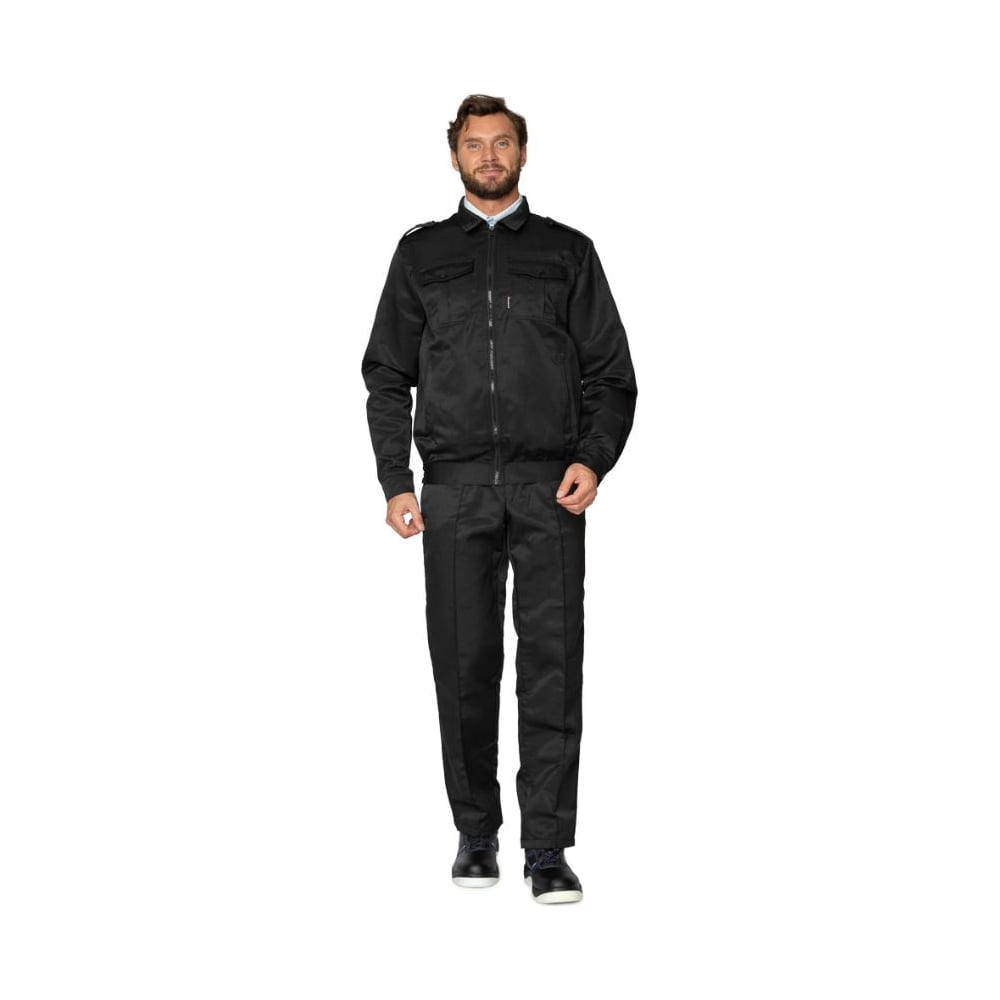 Изображение товара Мужской костюм Прабо Альфа черный 56/182-188 для делового и повседневного стиля