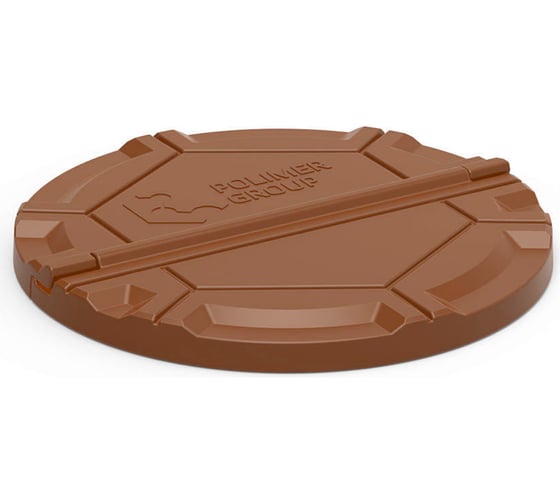 Изображение товара Крышка колодца POLIMER GROUP Роса коричневый DKS11