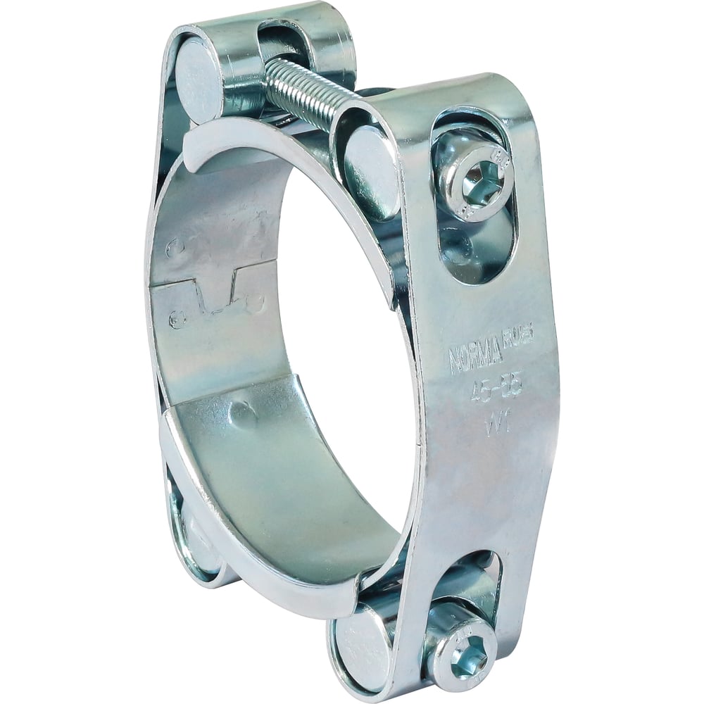 Изображение товара Силовой хомут NORMA-RUS 2-х болтовый GBS 65-75/20 W1 - 50 шт.