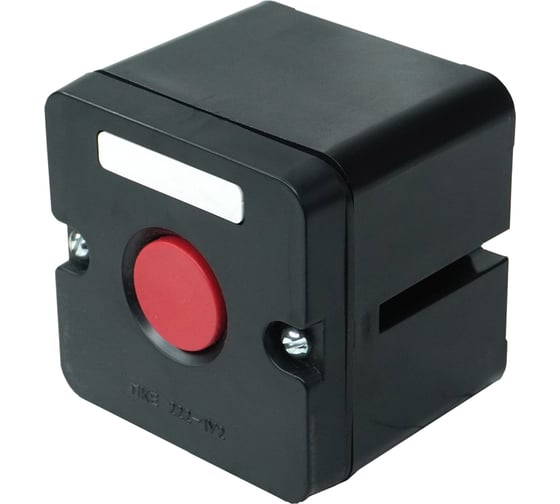 Изображение товара Пост управления кнопочный (ПКЕ) ВЗКА 222-1 У2, 10А, 660В, красный цилиндр, накладной, IP54, 2шт. ПКЕ222-1-КЦ