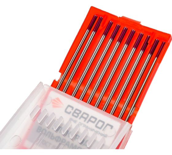 Изображение товара Электрод вольфрамовый WTh-20 (10 шт; 2.4x175 мм; ТМ упаковка) Сварог 99602