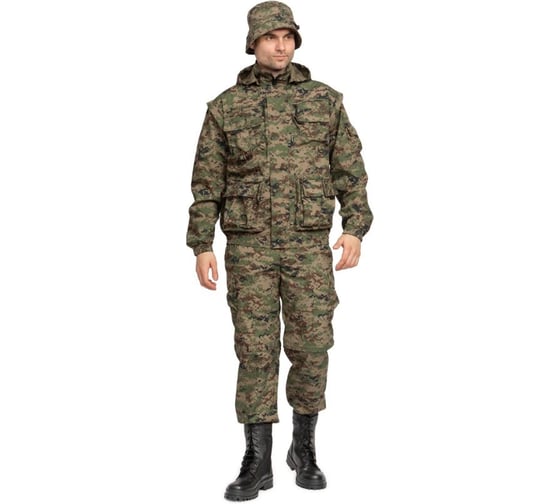 Изображение товара Мужской костюм Прабо Раптор рип-стоп КМФ цифра 301-01 96-100/170-176 (48/3) 18336