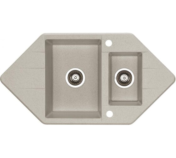 Изображение товара Мойка ALVEUS CUBO 80 A22 TERRA 952x500 1+1/2 в комп.с сифоном 1054776