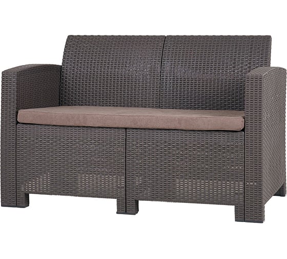 Изображение товара Диван двухместный, венге Аризона/Arizona,  (2-х местная подушка) B:rattan 40-712-2/2 BIO