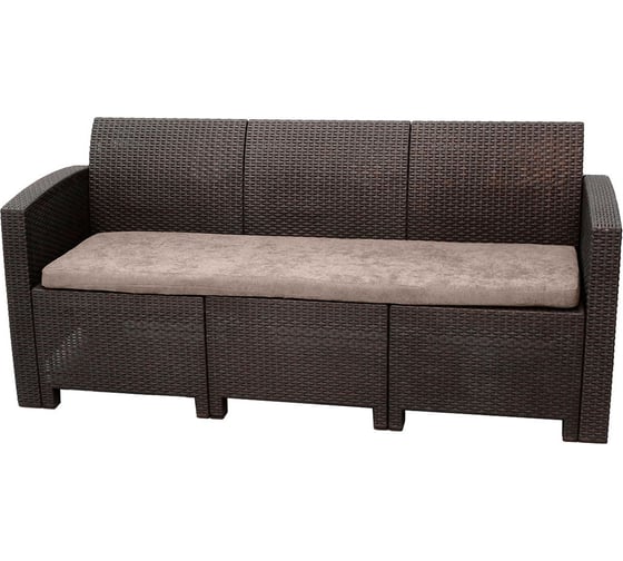 Изображение товара Диван трехместный B:rattan Arizona венге (3-х местная подушка) 40-712-2/3 BIO