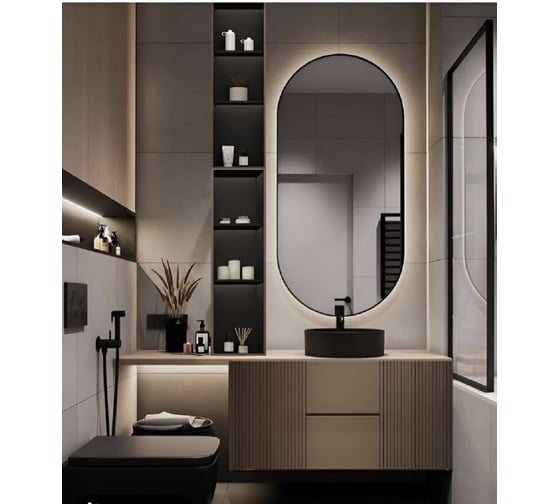 Изображение товара Зеркало с теплой подсветкой Art&Max Bari 700x1500 AM-Bar-700-1500-DS-C