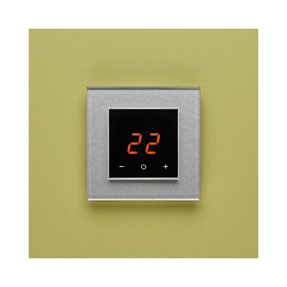 Изображение товара Цифровой терморегулятор AURA ORTO 9007 Aluminium Rich для помещений и пола