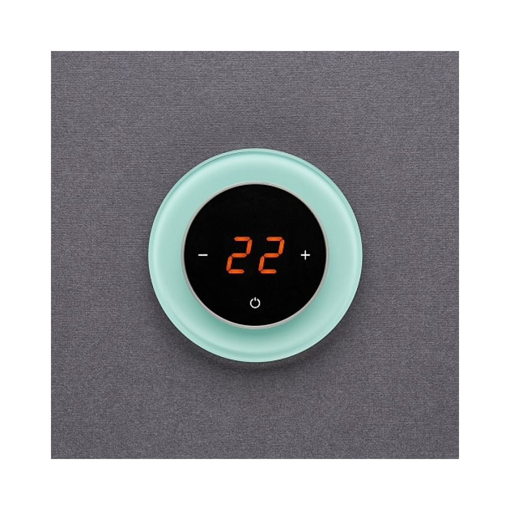 Изображение товара Терморегулятор AURA RONDA 1604 Green Pastel цифровой с дисплеем защитой IP20