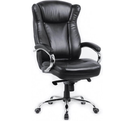 Изображение товара Офисное поворотное кресло KSG Kingstyle SHL-15 Hildi NL Chrome (натуральная кожа, черный) KS-001022