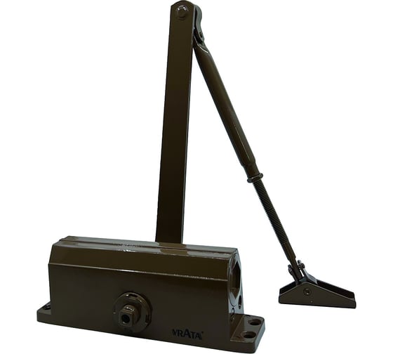 Изображение товара Доводчик дверной Vrata DC-100 до 100 кг, коричневый 272045