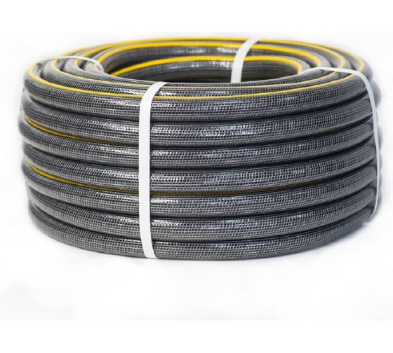 Изображение товара Шланг поливочный ЛЕТО ПВХ 3-слойный, армированный, Garnet grey 3/4, 25 м, 5 атм. 23143