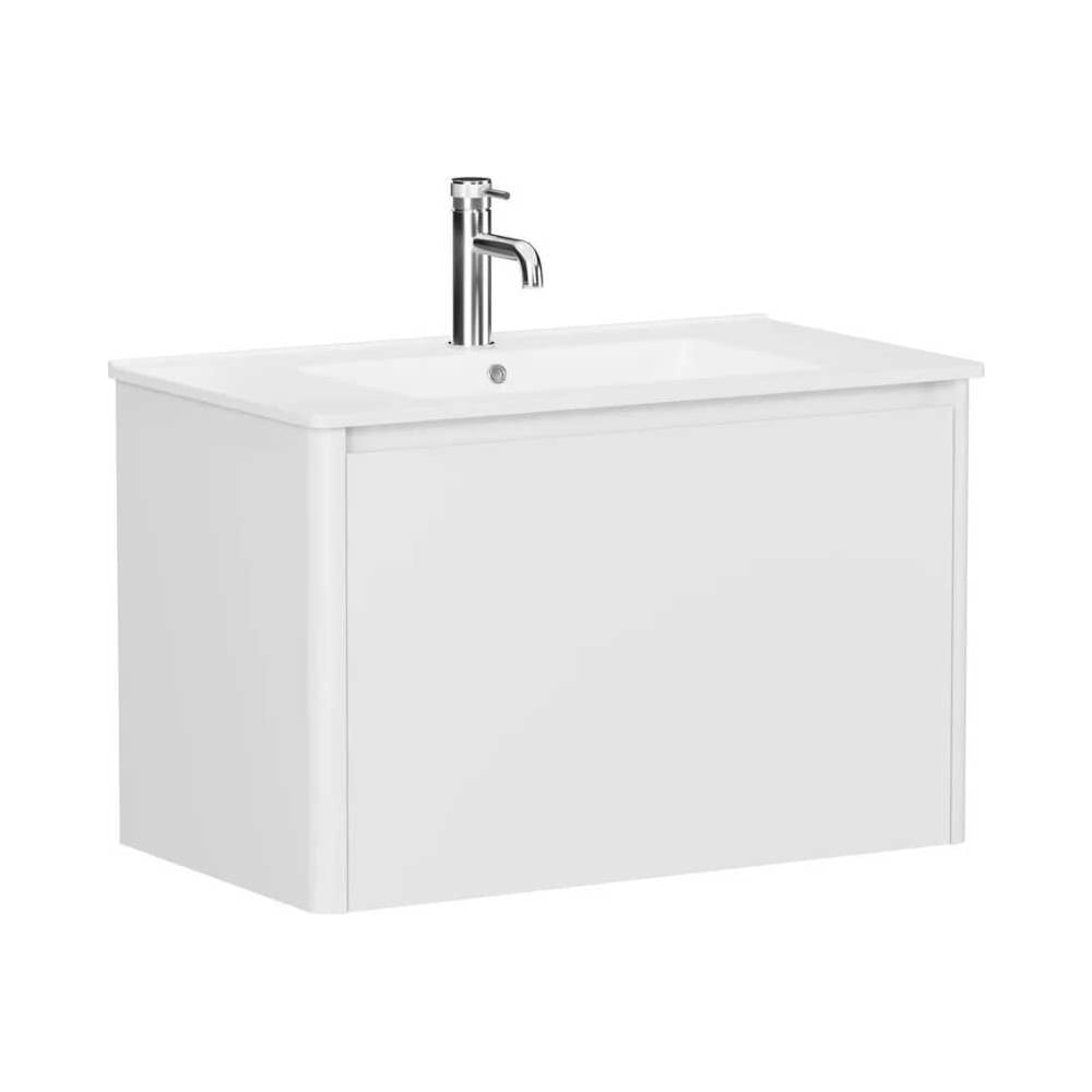 Изображение товара Тумба ALLEN BRAU GRAVITY 80 с одним ящиком, белый матовый