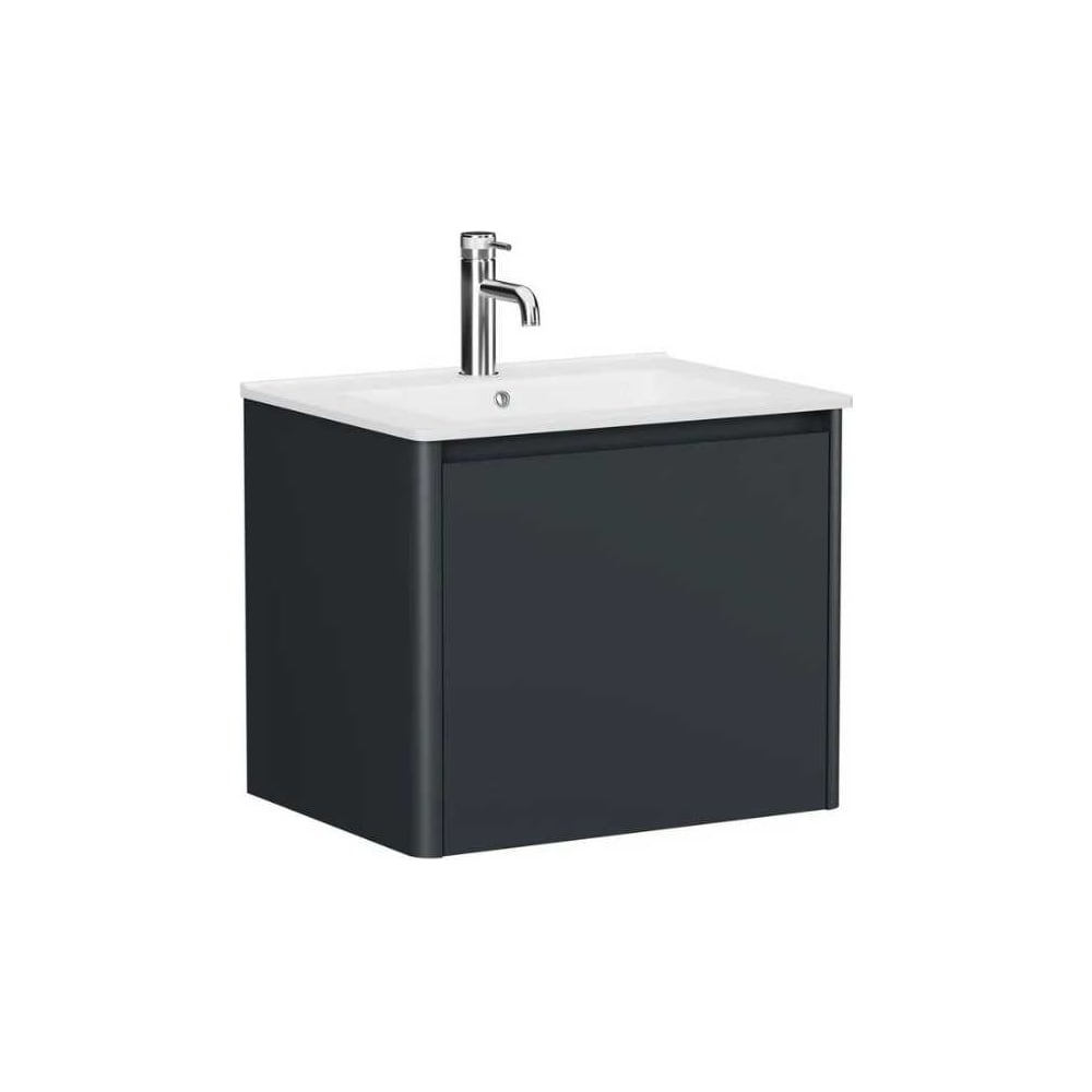 Изображение товара Тумба для ванной комнаты ALLEN BRAU GRAVITY 100 антрацит, 1 ящик, МДФ