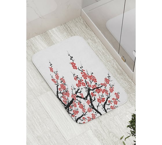 Изображение товара Коврик противоскользящий JoyArty "Цветущая сакура" для ванной, сауны, бассейна, bath_12170