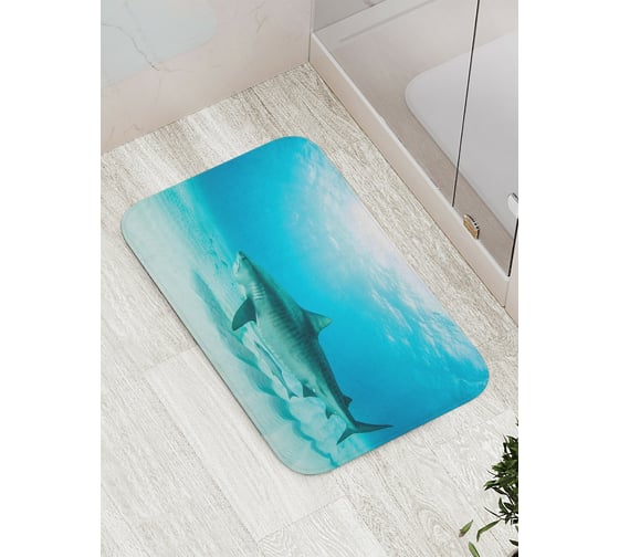Изображение товара Коврик противоскользящий JoyArty "На океанском дне" для ванной, сауны, бассейна, bath_19818