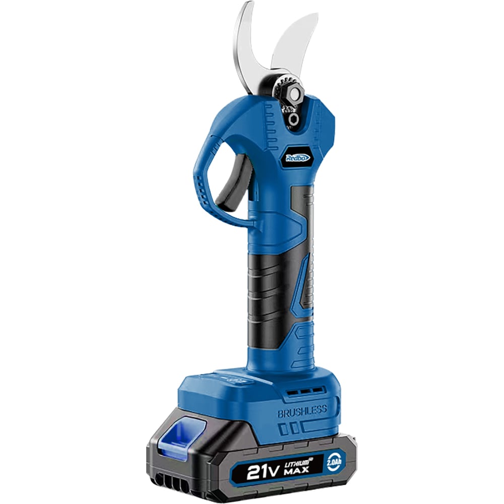 Изображение товара Аккумуляторный секатор Redbo OPS-21E с двусторонним ножом и двумя аккумуляторами
