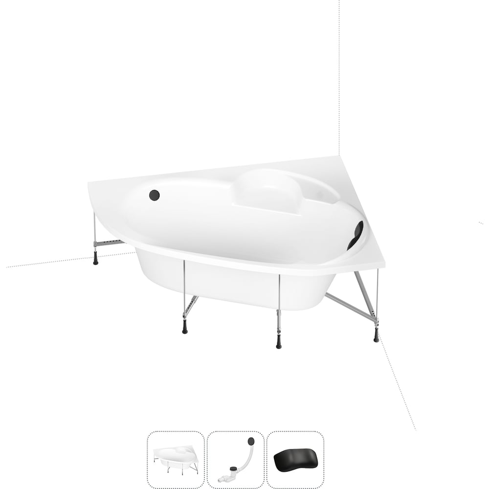 Изображение товара Акриловая ванна Lavinia Boho Bell Pro 20221011R 4 в 1