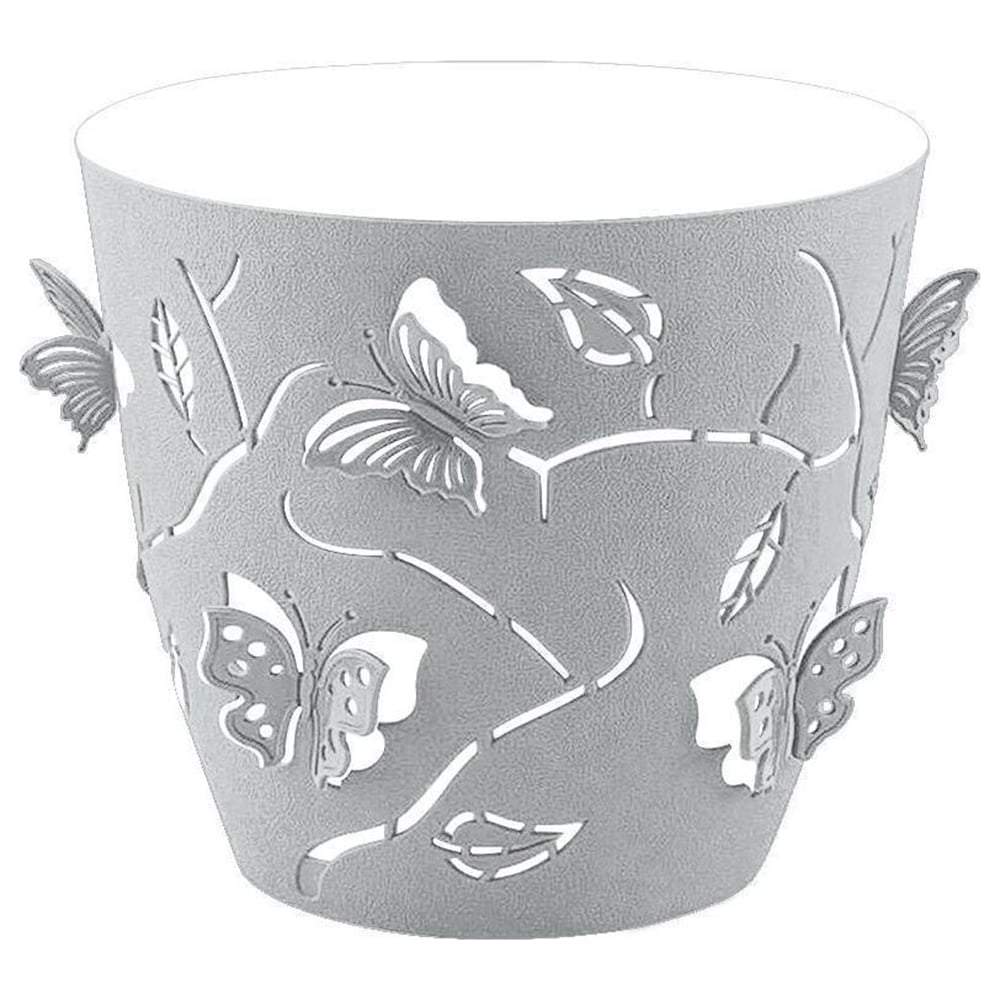 Изображение товара Горшок для цветов Plast Team Butterflies, 2,5 л, серый шторм 256258