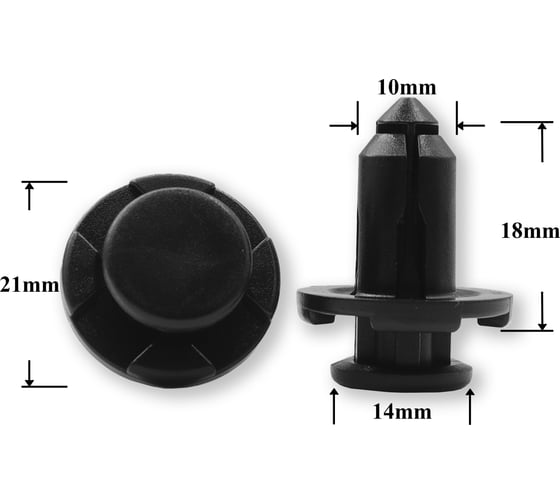 Изображение товара Автокрепеж для Subaru 10 шт 909140007 КрепАвто 1716