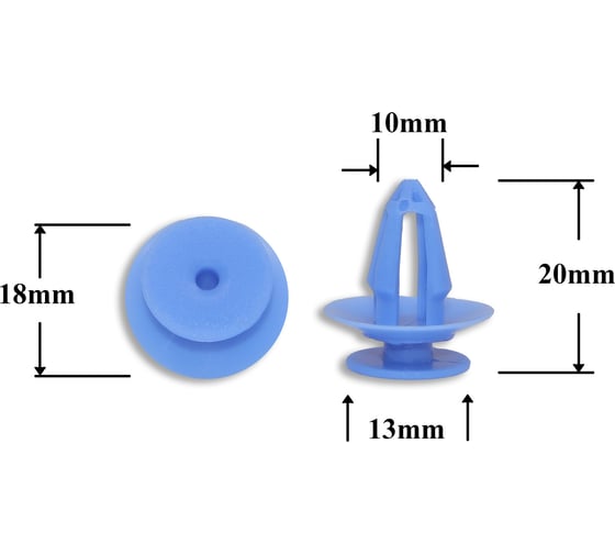 Изображение товара Автокрепеж для VAG/Mercedes/Opel/Renault 10 шт 7L5853994, 7701053516, 7701057715 КрепАвто 0301