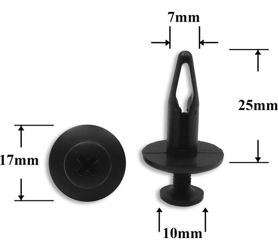 Изображение товара Автокрепеж для Chrysler/Ford/GM 10 шт RYQ500070, 20452072, 20664092, N804570S КрепАвто 0380