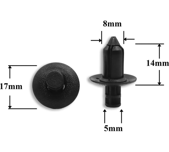Изображение товара Автокрепеж для Honda/Hyundai/Kia/Mitsubishi/Toyota 10 шт 91505SL0003 КрепАвто 0259