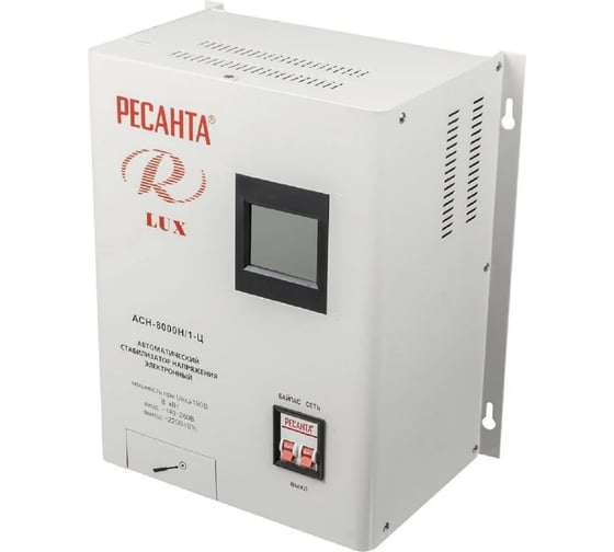 Изображение товара Стабилизатор напряжения Ресанта АСН 8000 Н/1-Ц Lux 63/6/17