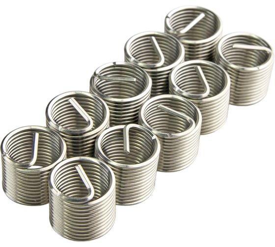 Изображение товара Вставка резьбовая для восстановления резьбы ZIPMEND M12x1.25, 10 шт ZS-G021212-10