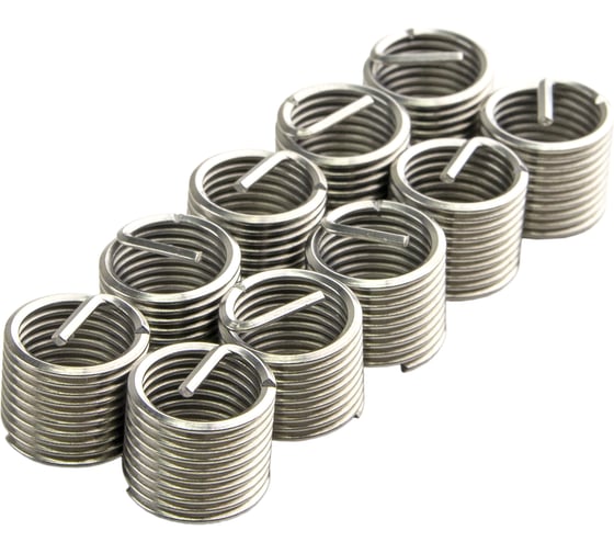 Изображение товара Вставка резьбовая для восстановления резьбы ZIPMEND M10x1.25, 10 шт ZS-G021012-10