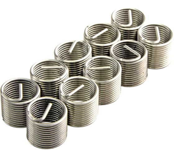 Изображение товара Вставка резьбовая для восстановления резьбы ZIPMEND M10x1, 10 шт ZS-G021010-10