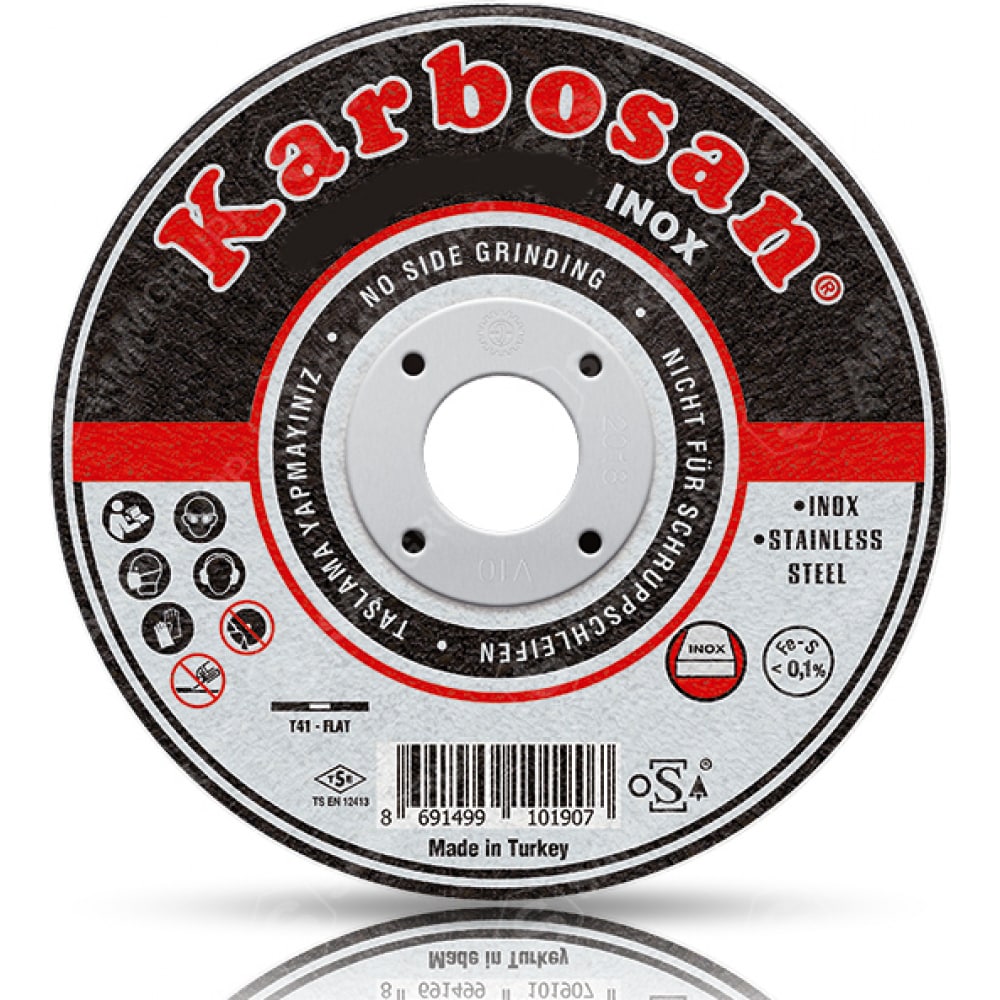 Отрезной диск по нержавеющей стали Karbosan венчик mallony classico nero из нержавеющей стали non stick 105282