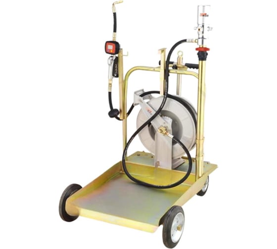 Изображение товара Установка на тележке для подачи масла из бочек DMECL K99435 180-220 л насос 3:1, катушка 10м, пистолет с электронным счётчиком литров В0000000204157