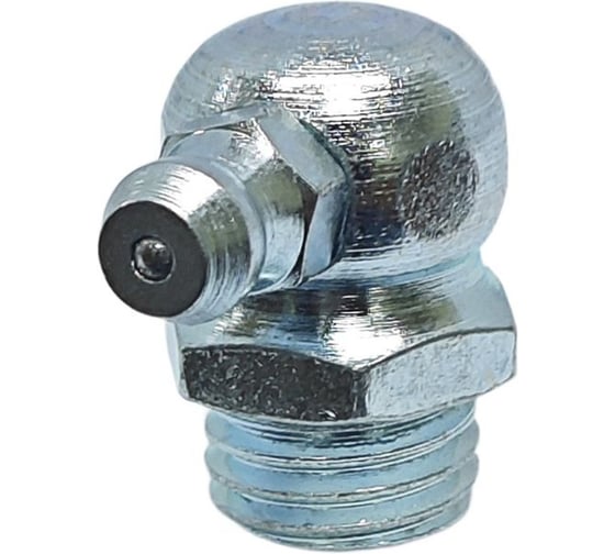 Изображение товара Пресс-масленка MasloSmenka угловая, H3 M12x1, комплект 10 шт, оцинкованная сталь, Европейский стандарт DIN71412 010311-10