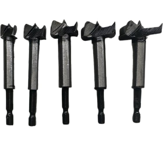 Изображение товара Набор сверл Turbosky с плоским шестигранным наконечником, 5 шт. 741
