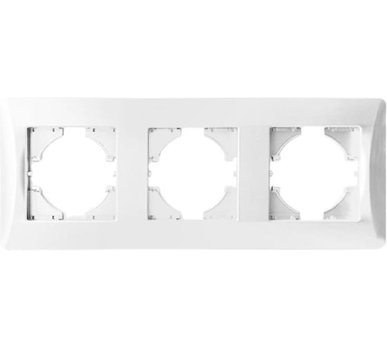 Изображение товара Рамка SPL 3 поста, белый, серия BW 205203
